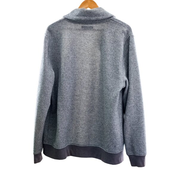 Banana Republic Men’s Large Gray Snap Front Cardigan Jacket Sweater - Picture 9 of 11